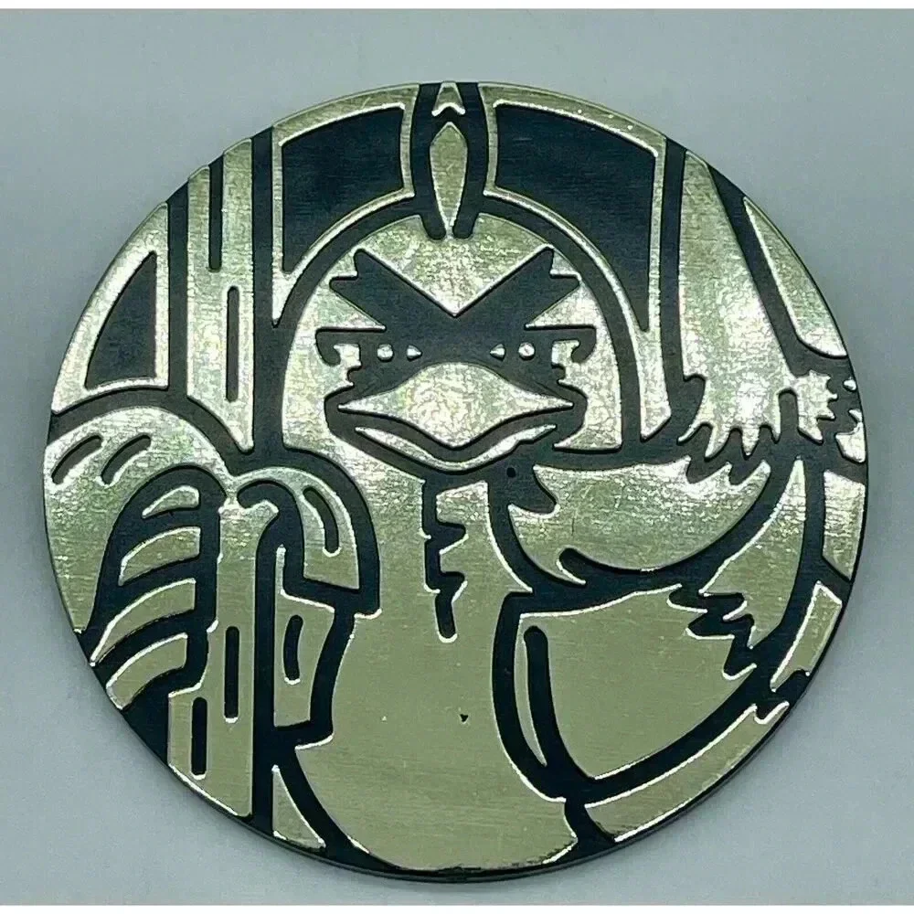 Pokemon Silver Tempest Galarian Sirfetch'd Plastic Gold Coin See Notes
